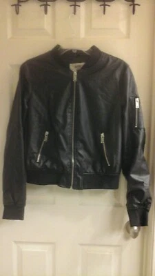 Outer Edge Jacket, Women's Size Small Faux Leather Motorcycle, Full Zip, NWT - Image 1 of 3