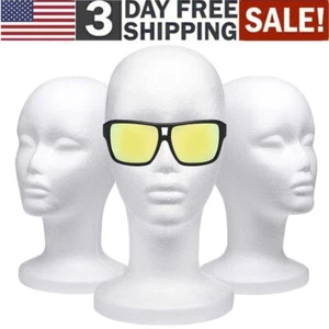 Foam Head Female Foam Wig Head Mannequin Manikin Cosmetics Model Display Holder - Picture 1 of 10
