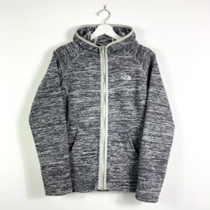 The North Face Fleece Jacke Gr.M Damen Grau Meliert Kapuze Outdoor - Bild 1 von 5