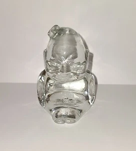 Vtg Glass Buddha Baby Figurine 3" Tall - Picture 1 of 6