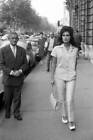 Dalida on a street in Paris in 1961 France OLD PHOTO