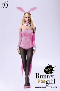 1/6 POP Toys Sexy Waitress Bunny Girl Suit in Pink for Action Figure F25D - Picture 1 of 1