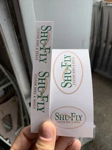 SHU-FLY Fly Fishing Custom Rods & Reels Sticker Packs Set Of 2 Long Short Uncut - Picture 1 of 5