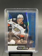 Sam Steel Synergy Blue Numbered /599 Rookie Card 2018-2019 #90 Anaheim Ducks