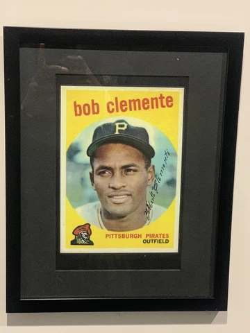 1959 Topps Roberto Clemente (Custom Mini Poser) Frame Not Included (READ) Cover