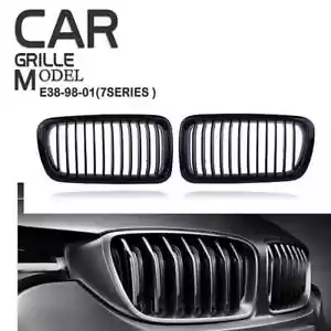 Rejilla delantera negra brillante para BMW E38 1999 2000 2001 740i 740iL 750iL - Imagen 1 de 9