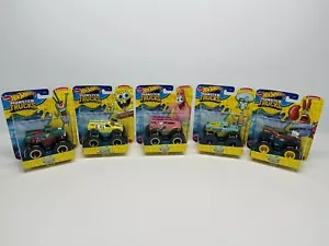 Hot Wheels Nickelodeon SpongeBob SquarePants Monster Trucks Complete 5 Truck Set - Picture 1 of 9