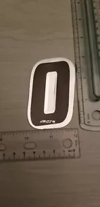 ATI Chrome & Black # 0 race plate number 3" mid school BMX GT Haro Redline - Picture 1 of 2