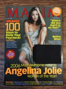 Maxim Magazine 2006, December Issue, Featuring Angelina Jolie - Imagen 1 de 1
