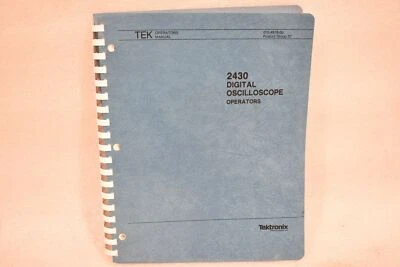 TEKTRONIX 070-4918-00 2430 DIGITAL OSCILLOSCOPE OPERATORS GUIDE, PRODUCT GROUP 3 - Image 1 of 4
