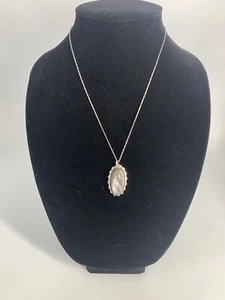 Vintage 19” .925 Sterling Chain And 1/20 12KGF Pendant See Pics M40 - Picture 1 of 6