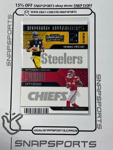 2022 Panini Donruss #RN-PM George Pickens Sky Moore Round Numbers Rookie Card