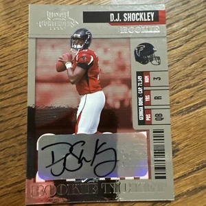 D.J. Shockley 2006 PLAYOFF CONTENDERS ROOKIE TICKET AUTO #151 ATLANTA FALCONS! - Picture 1 of 2