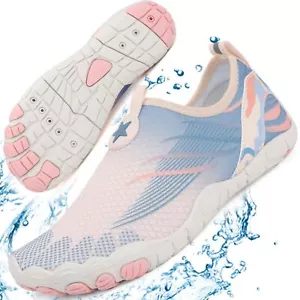 Women's Barefoot Hiking Shoes Non-Slip Breathable Wide Toe Water Sneakers - Picture 1 of 7