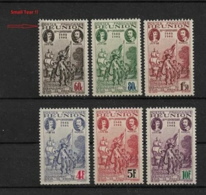 Reunion 1943,French Settlement in Reunion,Sc # 177B-177G,C13a,MNH**,Small Tear - Picture 1 of 2