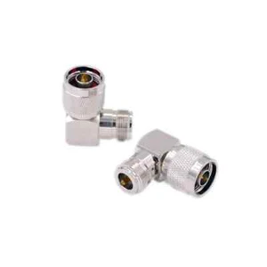 2x Coaxial Connector Adapter L Shape N Male To Female Jack RF Right Angle F Plug - Zdjęcie 1 z 10