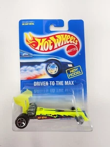 Hot Wheels Mid 1990s Mainline #245 Driven To The Max Flour. Yellow Dragster - Picture 1 of 2