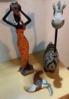 2 Deko Figuren Afrika Stil und eine Steinsternchen