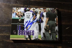 TARJETA AUTOGRAFIADA DE CLINT BARMES COLORADO ROCKIES - Imagen 1 de 1