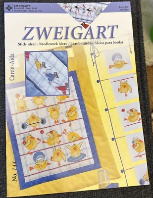 Vtg Rare Zweigart Caron-Aida Cross Stitch Patterns Bk #144 - Image 1 of 4