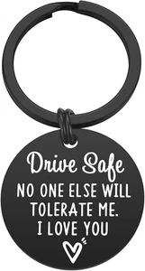 Valentine'S Day Gifts for Him Men - Drive Safe Keychain Boyfriend Gifts Boyfrien - Picture 1 of 12