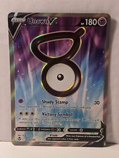 Unown V 176/195 Holo Ultra Rare Silver Tempest S&S Pokémon TCG Near Mint W/TL