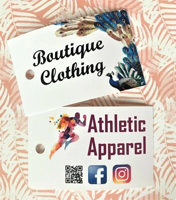 Custom Printed Hang Tags Swing Tickets: Personalised with Your Logo