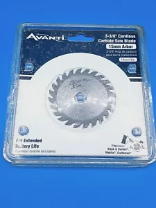 Avanti 3-3/8" pulg. Hoja de sierra circular con acabado de 24 dientes eje de 15 mm A0324X. - Imagen 1 de 3