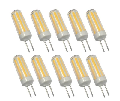 10pcs G4 GU4.0 T3 LED bulb COB AC/DC 12V 3W 270LM light Lamp Warm White 2700K H - Image 1 of 4