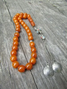 Islamic Prayer Beads Rosary Misbaha Amber Beads - Picture 1 of 7