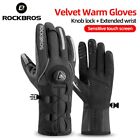 Adjustable Cycling Gloves Reflective Screen Touch Warm MTB Bike Gloves Outdoor 