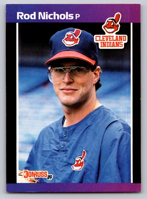 1989 Donruss #649 Rod Nichols Cleveland Indians Baseball Card - Image 1 of 2