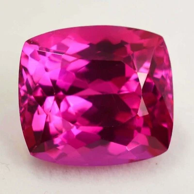 Natural RARE Certified 15.90 Ct Utah Red Beryl Bixbite Cushion Unheated Gemstone - Image 1 of 3