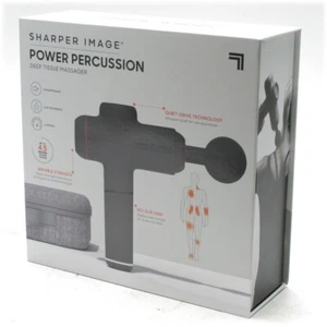 Lot of 10 Sharper Image 2437599 Power Percussion Deep Tissue Massager - Gray - Picture 1 of 4
