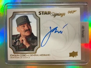 Joaquin Cosio 2020 UD James Bond Villains & Henchmen Autogramm SS-JC - Bild 1 von 2