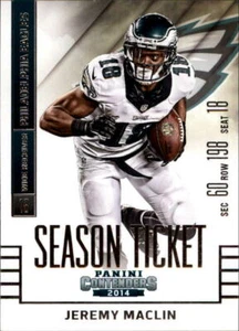 2014 Panini Contenders JEREMY MACLIN 43 base season ticket Philadelphia Eagles - Picture 1 of 1