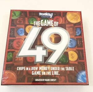 New THE GAME OF 49 Board Game Mark Corsey Chips Money Game SEALED