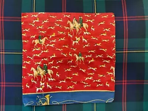 Ralph Lauren Vintage Rare Equestrian Horse Dog 20x20 Deco Pillow - Picture 1 of 8