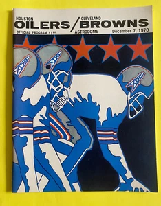 HOUSTON OILERS VS CLEVELAND BROWNS 7/12/1970 ~PROGRAMA COMPLETO/ASTRODOME - Imagen 1 de 1