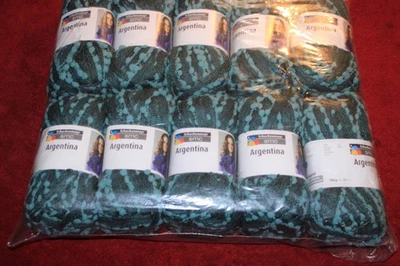 Lote de 10 Hilos Schachenmayr SMC ARGENTINA Multicolor Verde Foto 1 de 3