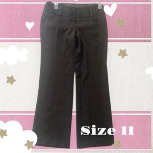 NoBo Sz 11 Brn Women’s Dress pants Nwt Belt Loop Low Rise - Picture 1 of 6