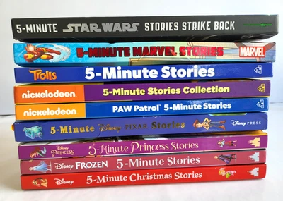 Lot Of  9 - 5 Minute Stories /Frozen/ Disney /Star Wars/ Marvel -  Hardcover - Image 1 of 4