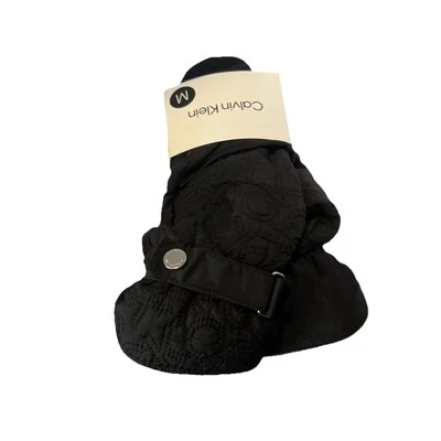 Guantes suaves para mujer Calvin Klein guantes básicos esenciales para todos los días talla M negros Foto 1 de 2