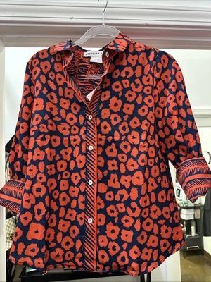 Gretchen Scott Me/Jane Boyfriend Shirt NWT SIZE S - Image 1 of 4
