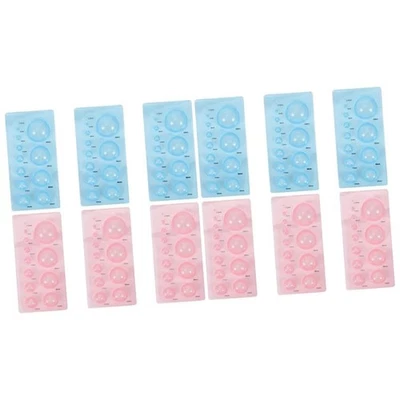 12 Pcs  Shaper  Quilling Mould DIY Craft Tools Plastic Quilling Mold6437 - Image 1 of 4