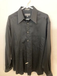 crazy horse liz claiborne Men’s dress shirt size 16 Black 34-35 - Picture 1 of 6
