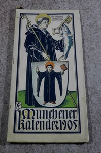 Alter Münchener Kalender 1905 Heraldik Wappen Otto Hupp - Picture 1 of 19