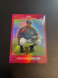 Curtis Granderson 2007 Topps cromo rojo refractor 133/99 Detroit Tigers - Imagen 1 de 2