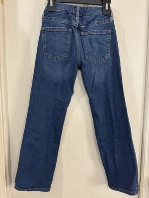 Old Navy Boys 8 Straight Built In Flex Jeans Adjustable Waist Blue Denim - Image 1 of 3