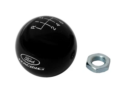2015-2025 Mustang Ford Racing Logo 6 Speed Manual Shifter Shift Knob - Black - Image 1 of 4